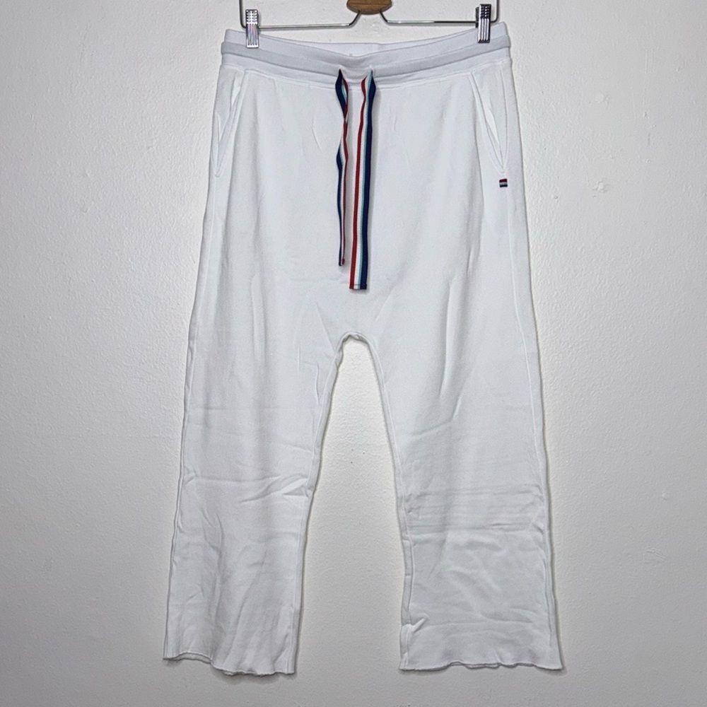 Sol Angeles White Americana Harem Sweat Pants Size Medium - Picture 3 of 8